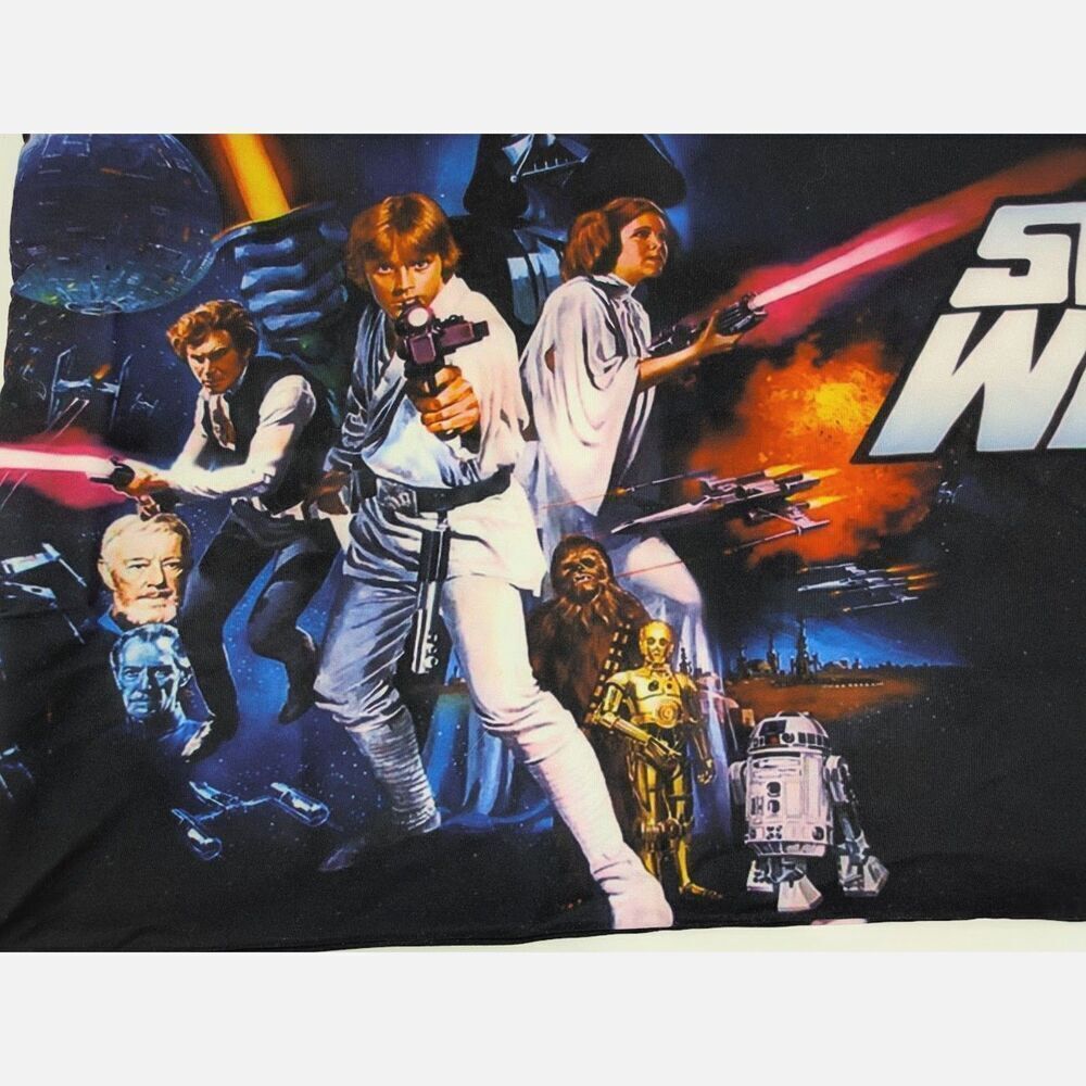 Star Wars A New Hope Pillow Case Episode IV Graphic Print Cover 28" x 18" - Picture 6 of 9